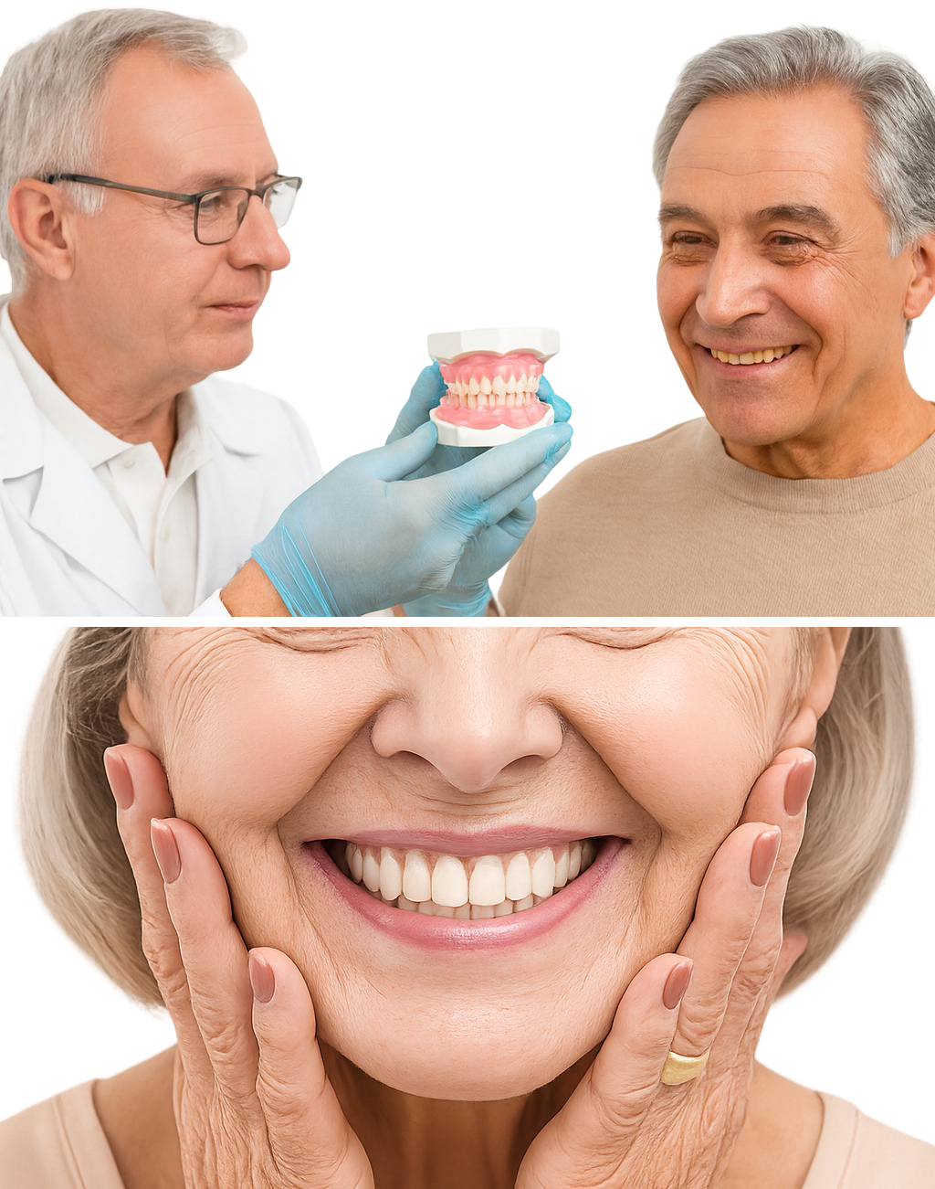 Hoogwaardige gebitsprothese vervaardigd door Dental Parsa